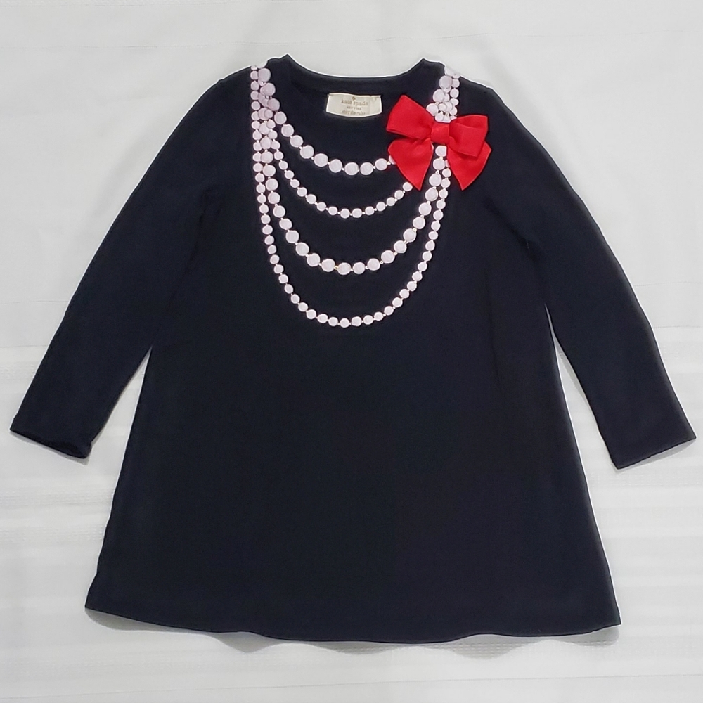 Kate Spade Pearl Necklace Black Girls Dress